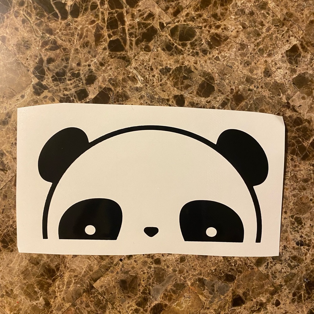 Panda decal